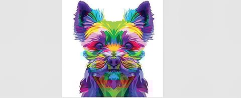 Veerabhadra Chary Muthoju paints images of Lord Buddha, Ganesha and abstract art that symbolises peace.