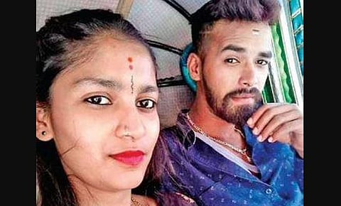 Ranjitha and her husband Karthik KV 