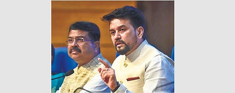 I&B minister Anurag Thakur did not deny or confirm the development | pti