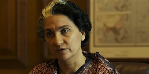 Lara Dutta playing Indira Gandhi in 'Bell Bottom' (Photo | YouTube screengrab)