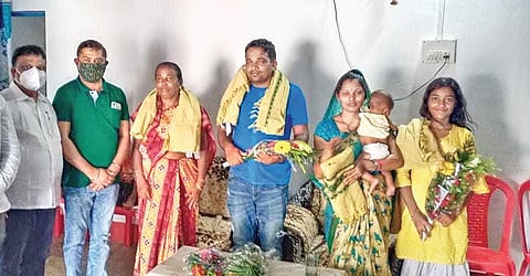 Amit Rohidas’ family  after watching the match on TV | Express