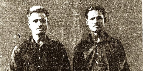 Roop Singh (Right) with his brother Dhyan Chand (Photo | Express Archives)