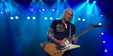 Longtime Lynyrd Skynyrd member Rickey Medlocke has tested positive for COVID-19. (Photo | YouTube screengrab)