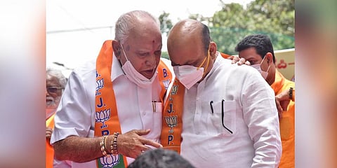 Sources said Chief Minister Basavaraj Bommai spoke about the displeasure brewing among ministers after allocation of portfolios. (Photo | Nagaraja Gadekal, EPS)