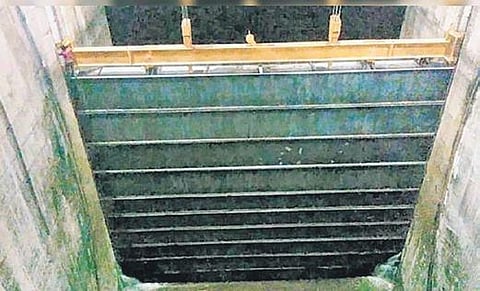 The stop-lock gate at Pulichintala Project. (Photo| EPS)