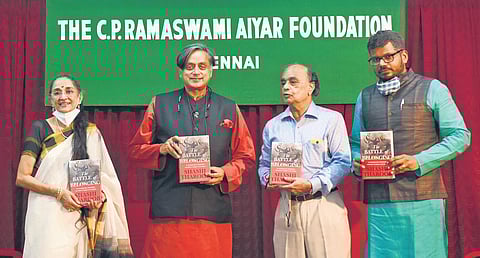 Nanditha Krishna, Shashi Tharoor, author Timeri N Murari, and J Sai Deepak  | R Satish Babu