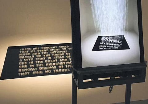 A physical manifestation of poetry