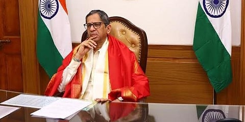 Chief Justice of India N V Ramana (File photo | Express)