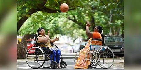 Sisters Matilda and Mary, who are disabled, have won numerous wheelchair basketball tournaments together, thanks to a corporation shelter for disabled and homeless women | R Satish Babu