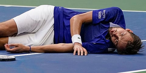 Daniil Medvedev pulls off 'dead fish' celebration after historic win over Novak Djokovic​ in US Open final