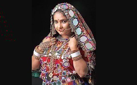 Shubha Punja Lambani look in Ambuja OUT 