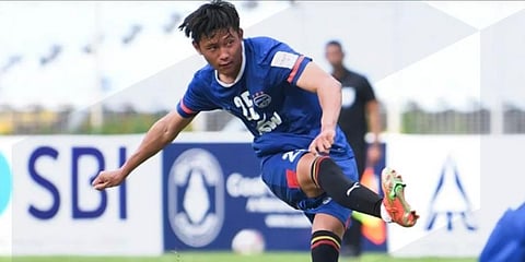 BFC's Namgyal Bhutia in action (Photo @bengalurufc)