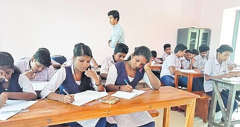 Students in class during the first phase of Project Ganitham | Express