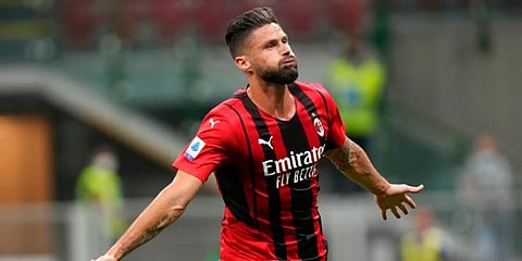 Olivier Giroud of AC Milan (File Photo | AP)