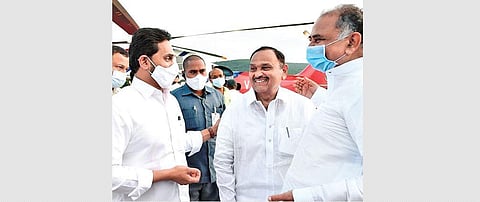 Kadapa MP Avinash Reddy, Government Chief Whip G Srikanth Reddy, MLAs, MLCs and others welcomed Jagan.