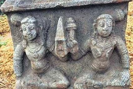 400-year-old unique Sati stone discovered at Purasalur