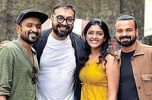 Anurag Kashyap with cast and crew of 'Ottu'.