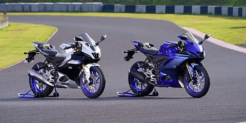 The new YZF-R15 model is also the first small-displacement Yamaha motorcycle with manual transmission to feature Traction Control System. (Photo | Special arrangement)