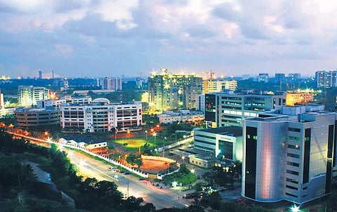The Infopark campus in Kakkanad