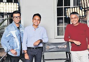 (Left to right) Karan Johar, Apoorva Mehta, Ajit Andhare