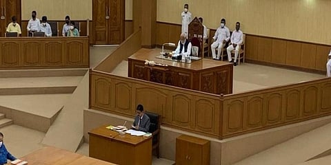 Tripura Assembly Speaker Ratan Chakraborty (Photo | ANI)