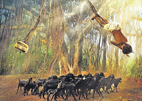 A still from 'Aakashavaani'