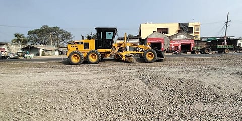 Repair work in progress on NH 163 (File Photo | EPS)