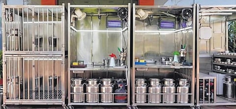 A mockup outlet of P-Mart, which is developed by scientists at ICAR