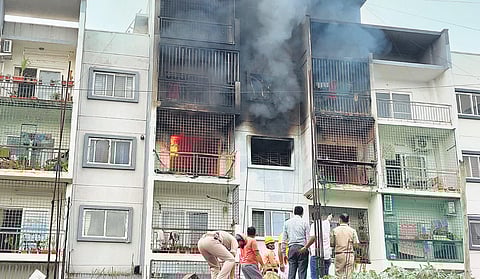 The fire tragedy in an apartment in Devarachikkanahalli in Bengaluru on September 21 killed 2 people | Express