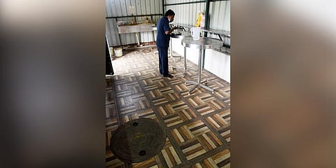 Manholes inside shops add to fears of flooding at KK Nagar