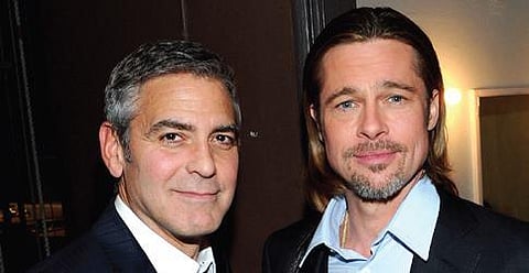 George Clooney and Brad Pitt