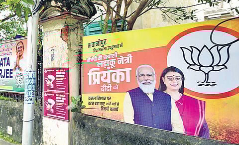 While Mamata’s speeches reflect her desperation to win, the BJP is trying to ‘hijack’ her ‘Didi image’ by projecting its candidate as ‘Priyanka Didi’ | Sayantan Ghosh
