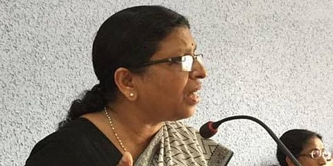 Kerala State Women's Commission chairperson designate P Satheedevi (Photo| Facebook)