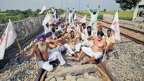 73 trains on Ambala-Amritsar route cancelled as farmers squat on tracks