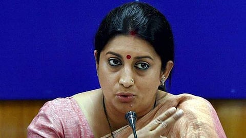 Union Minister for Women and Child Development Smriti Irani.