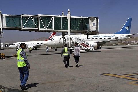 Planes are parked at Hamid Karzai International Airport in Kabul. (File photo| AP)
