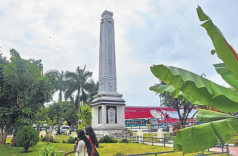 Martyrs Column at Palayam in Thiruvananthapuram is one of the monuments included in the Travancore Heritage Tourism Project | B P Deepu