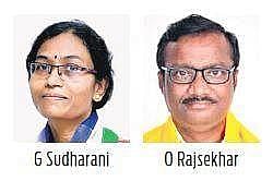 YSRCS's Dr Dasari Sudha (L) and TDP's Dr Obulapuram Rajasekhar (R).