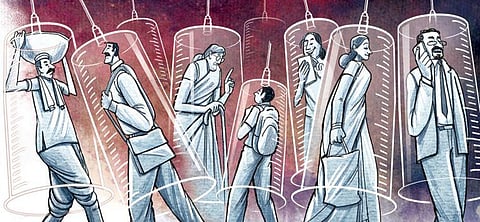Any vaccine reluctance should be overcome through education and nudging rather than mandates. (Express Illustrations | Amit Bandre)