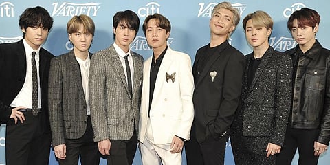 South Korean pop band BTS (Photo | AP)