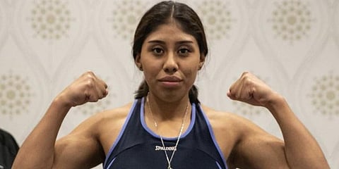 Mexican boxer Jeanette Zacarias Zapata (Photo | MTK Global Boxing Twitter)