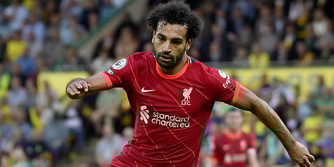 Liverpool striker Mohamed Salah (Photo | AP)