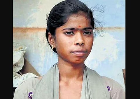 Vijayalakshmi scored 80 per cent in her Plus Two examination.