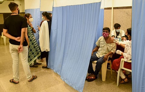 The country launched vaccination for all people aged more than 45 years from April 1. (Photo | PTI)