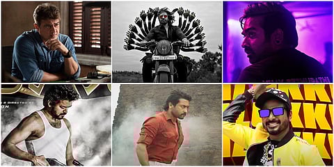 The year will start with the release of Ajith-starrer 'Valimai' followed by 'Kaathu Vaakula Rendu Kaadhal', 'Mahaan', 'Etharkkum Thunindhavan', 'Beast' and 'Don'. (Photo| IMDb and YouTube screengrab)