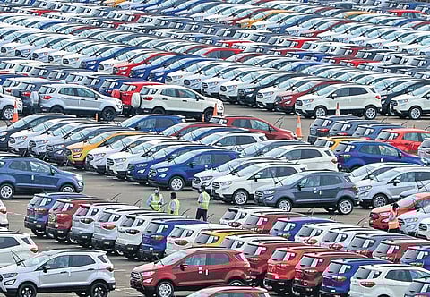 A file photo of cars parked at the Ford plant near Chennai | Debadatta Mallick