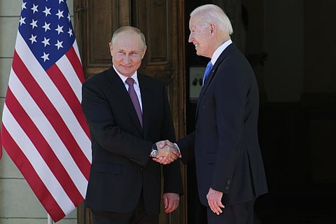 Russian President Vladimir Putin(L), and U.S President Joe Biden. (File Photo | AP)