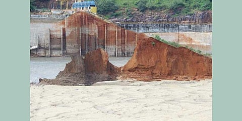 Annamayya project in Kadapa which was damaged in rains (Photo | Express)