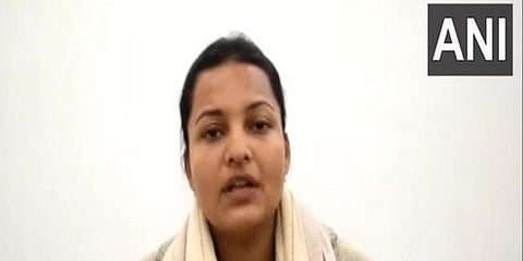 Bidhuna MLA Vinay Shakya's daughter Riya (Photo | ANI)