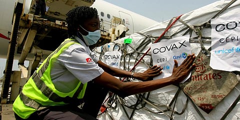 A shipment of COVID-19 vaccines distributed by the COVAX Facility arrives in Abidjan, Ivory Coast.(File Photo | AP)
